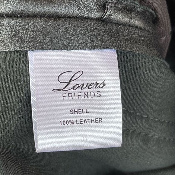 Lovers + Friends Leather Kick Flare leather pants small - Picture 13 of 14